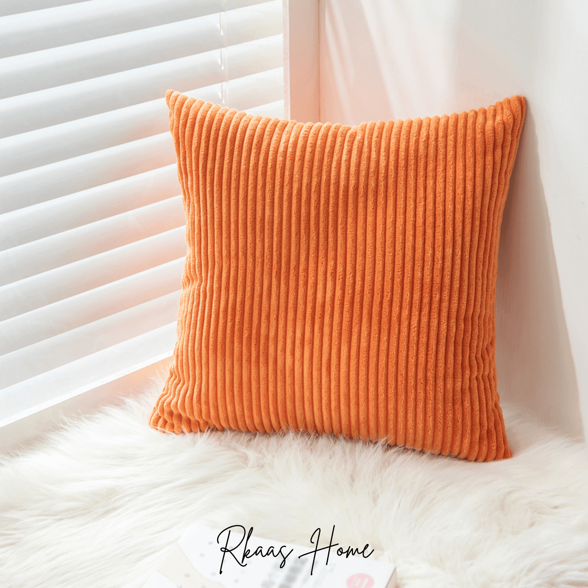 Corduroy Cushion Covers Home Sofa  45X45CM, 50x50CM, 55x55CM - 7 Colours-4